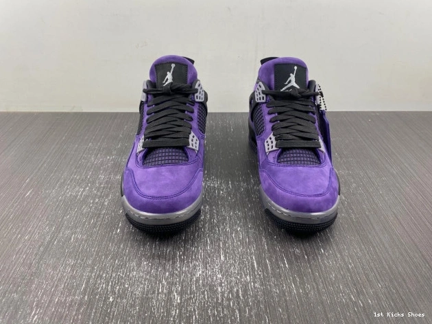 1st Kicks Shoes 4 Suede x Air Scott Jordan Travis Purple 0723